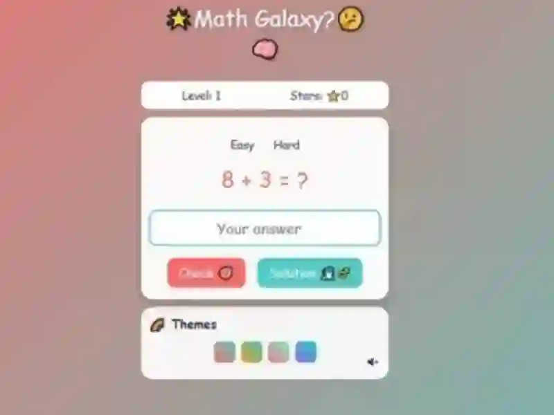 Játék Math Galaxy online