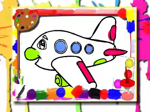 Játék Airplane Coloring Book online