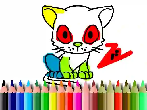 Játék Back To School: Cat Coloring online