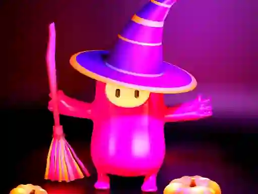 Játék Fall Guys Halloween Puzzle online