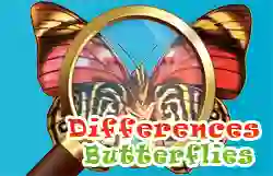 Játék Differences Butterflies online