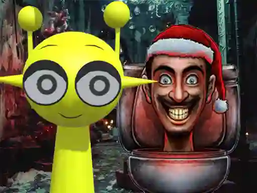Játék Sprunki in Backrooms Christmas Skibidi online