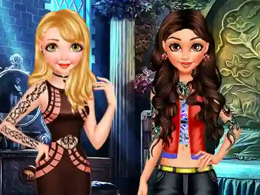 Játék Princess Bad Girls Makeover online