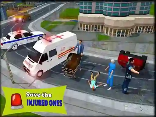 Játék Ambulance Rescue Driver Simulator 2018 online