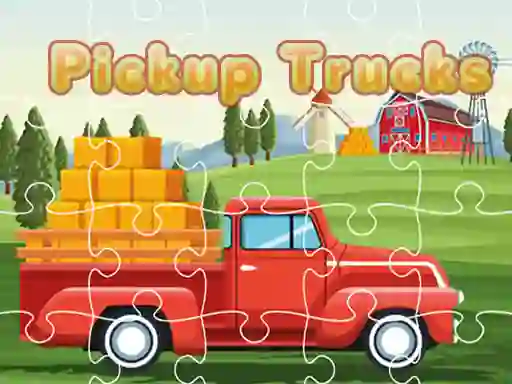 Játék Pickup Trucks Jigsaw online