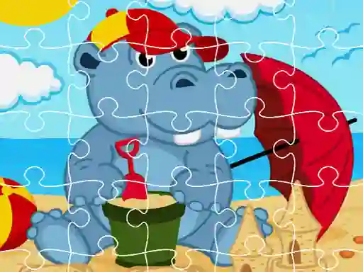 Játék Hippo Jigsaw online