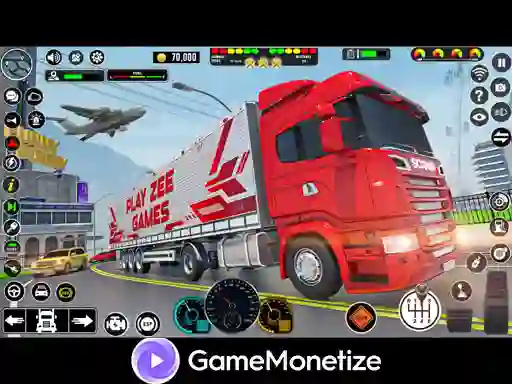 Játék Crazy car transport truck online
