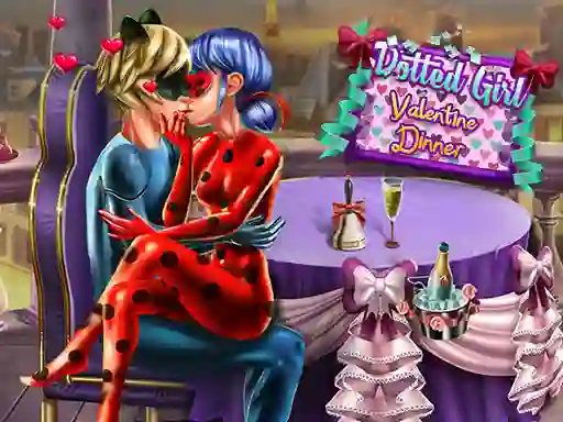 Játék Dotted Girl Valentine Dinner online
