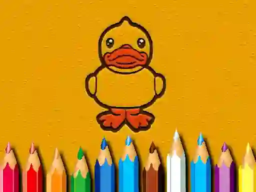 Játék Back To School: Ducks Coloring Book online