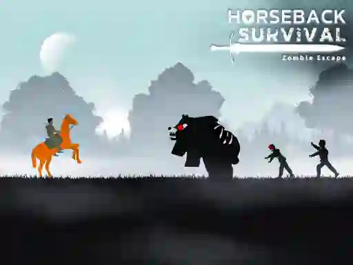 Játék Horseback Survival Zombies Escape online