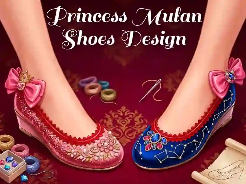 Játék Princess Mulan Shoes Design online