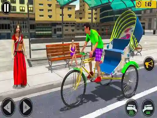 Játék Bicycle Tuk Tuk Aauto Rickshaw New Driving online
