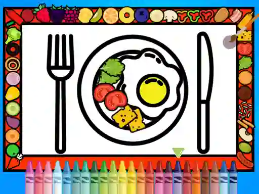 Játék Color and Decorate Dinner Plate online