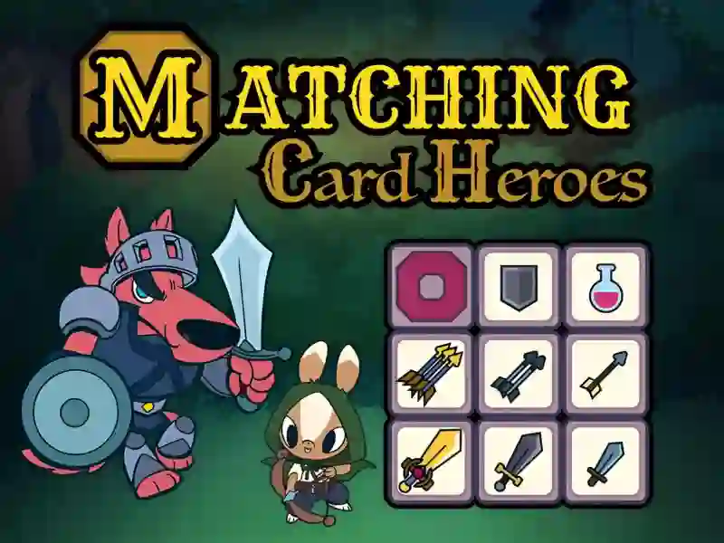 Játék Matching Card Heroes online