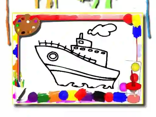 Játék Back To School: Cartoon Coloring Time online