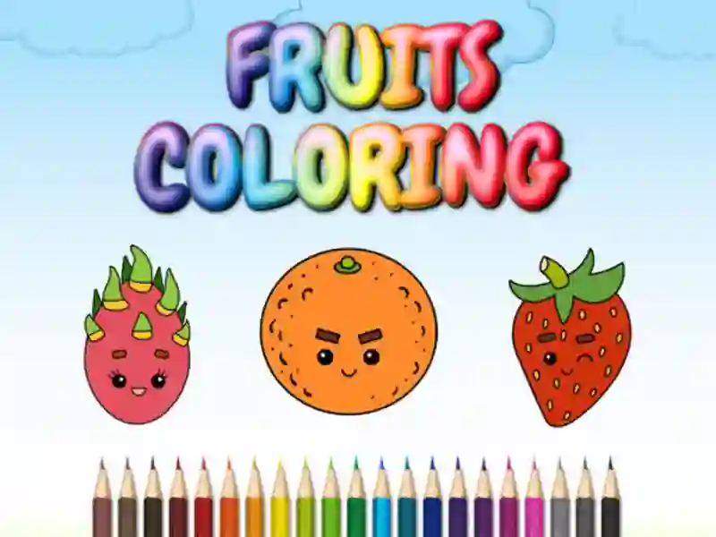 Játék FRUITS COLORING online