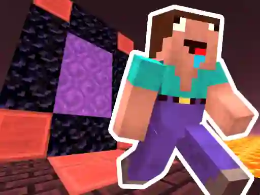 Játék Noob Steve Nether online