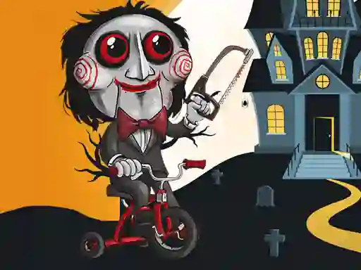 Játék Scary Faces Jigsaw online