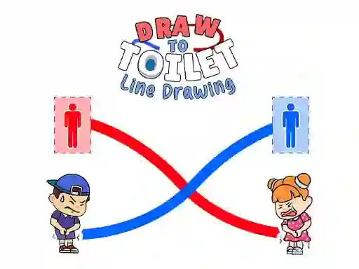 Játék Draw To Toilet Line Drawing online