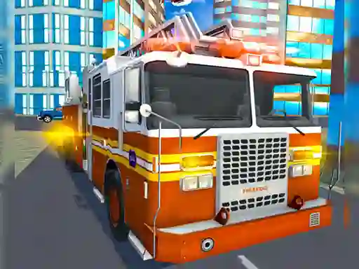 Játék Fire City Truck Rescue Driving Simulator online