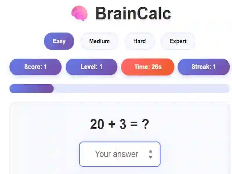 Játék BrainCalc online