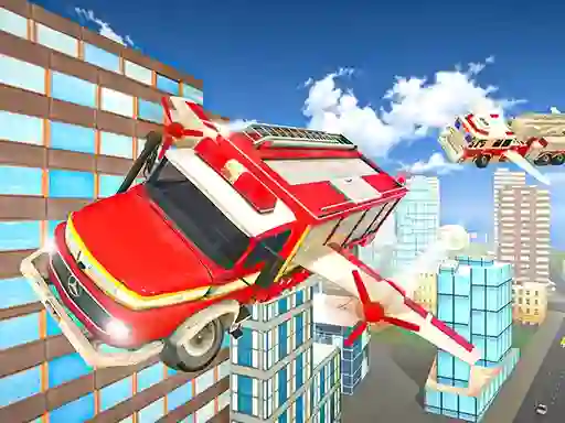 Játék Flying Fire Truck Driving Sim online