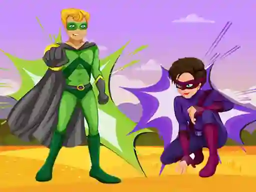 Játék Superheroes Jigsaw online