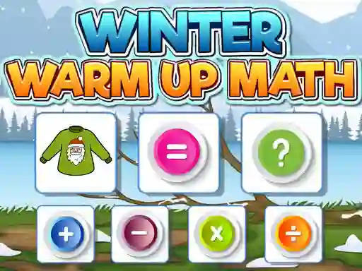 Játék Winter Warm Up Math online