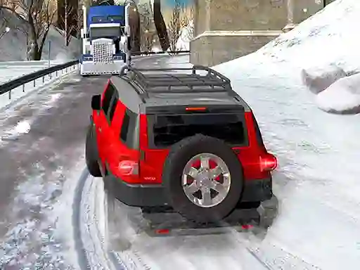 Játék Heavy Jeep Winter Driving online