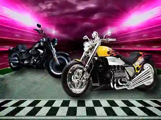 Játék Motorbike Puzzle Challenge online