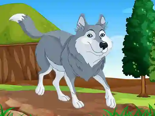 Játék Wolf Jigsaw online