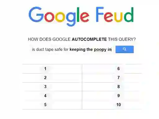 Játék Google Feud online