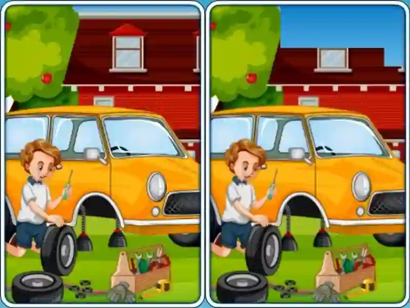 Játék Car Garage Differences online