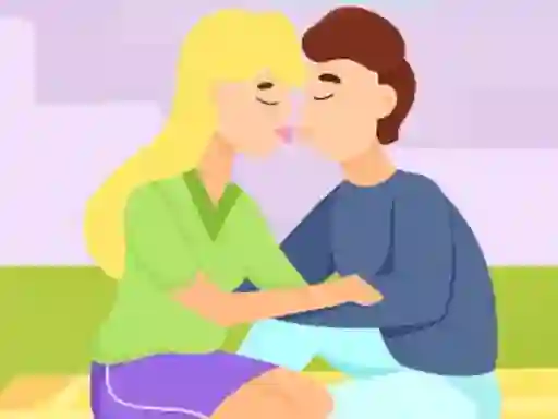 Játék Romantic Secret Kiss online
