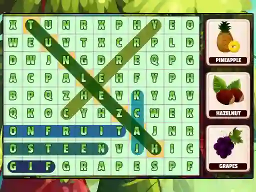 Játék Word Search Fruits online