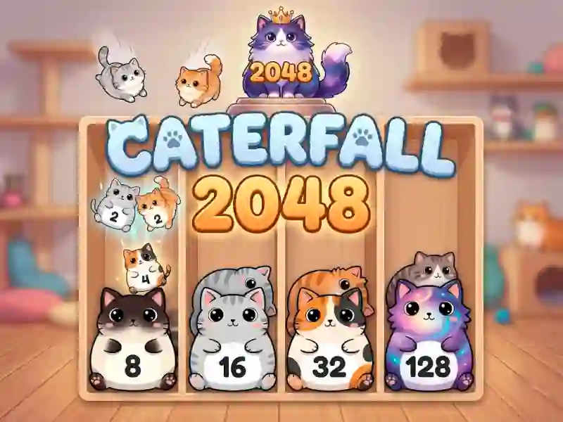 Játék Caterfall 2048 online