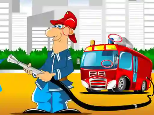 Játék Fire Trucks Differences online