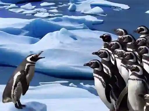 Játék Penguins Slide online