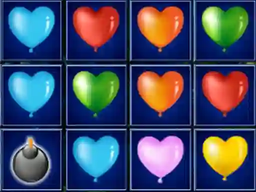 Játék Heart Balloons Block Collapse online