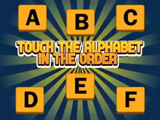 Játék Touch The Alphabet In The Oder online
