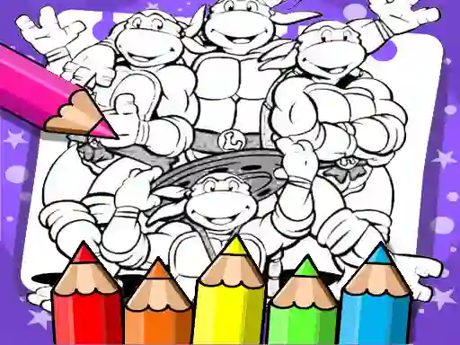 Játék Ninja Turtle Coloring Book online