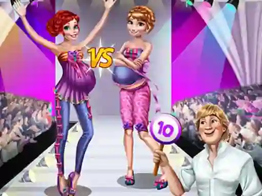 Játék Pregnant Princesses Catwalk Show online