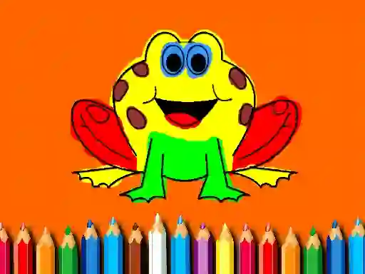 Játék Back To School: Frog Coloring Book online