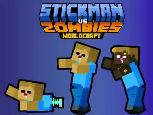 Játék Stickman vs Zombies WorldCraft online