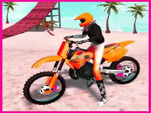 Játék Motocross Beach Jumping Bike Stunt online