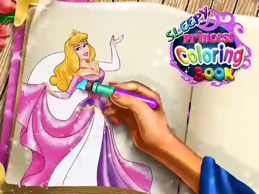 Játék Sleepy Princess Coloring Book online