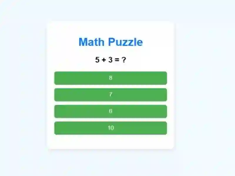 Játék Math Puzzle online