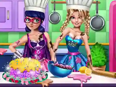 Játék SuperHero Cooking Contest online