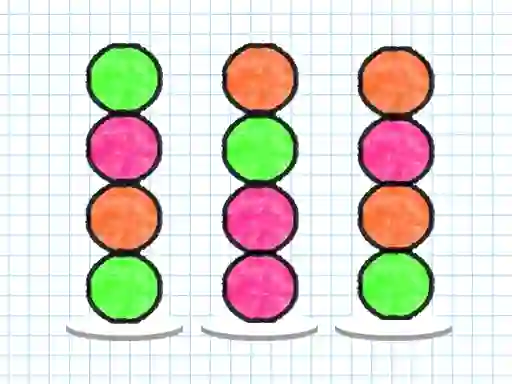 Játék Ball Sort Paper Note online