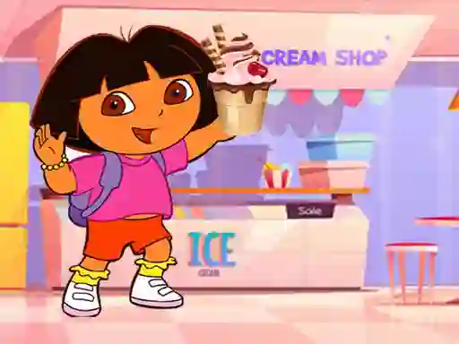 Játék Ice Cream Maker With Dora online